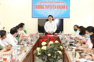 Ban Chỉ đạo cấp Quốc gia kiểm tra công tác chuẩn bị Kỳ thi tốt nghiệp THPT tại Ninh Bình