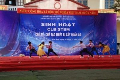 Phòng GDĐT huyện Kim Sơn thực hiện thành công chuyên đề Giáo dục STEM tại trường THCS Kim Đinh qua chủ đề Thiết bị sấy quần áo